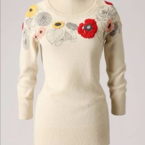 Anthropologie Sleeping on Snow Sketchbook Pullover